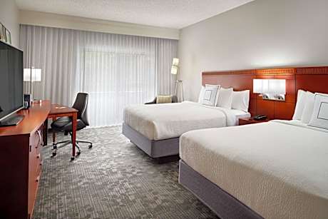 Queen Room with Two Queen Beds and Transfer Shower - Mobility and Hearing Accessible