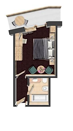 Double or Twin Room with Mountain View