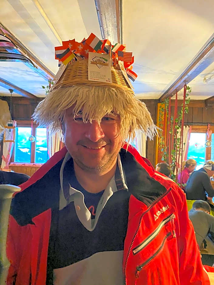 Hocheckhuette On Top of the Kitzbuehel Hahnenkamm Mountain