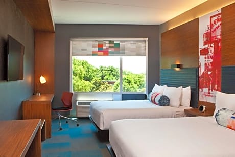 aloft, guest room, 2 queen