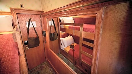 Bunk Bed Cabin with shared bathroom