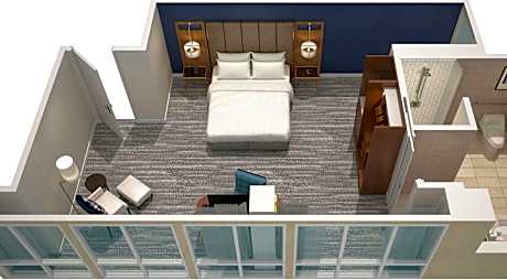 Studio King Size Bed