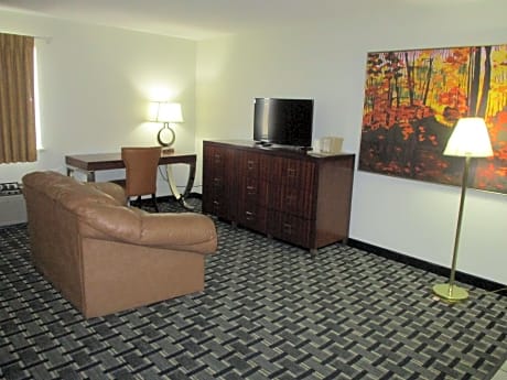 Suite-2 Queen Beds, Non-Smoking, Flat Screen Television, Sofabed, Desk, Microwave And Refrigerator, 