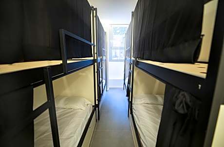 1 cama en habitaciÃ³n compartida mixta de 8 camas, baÃ±o privado (1 Twin Bunk Bed)