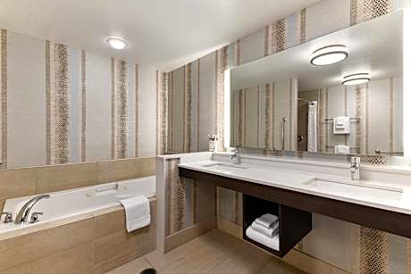 One-Bedroom King Suite with Communications Accessible Roll-In Shower