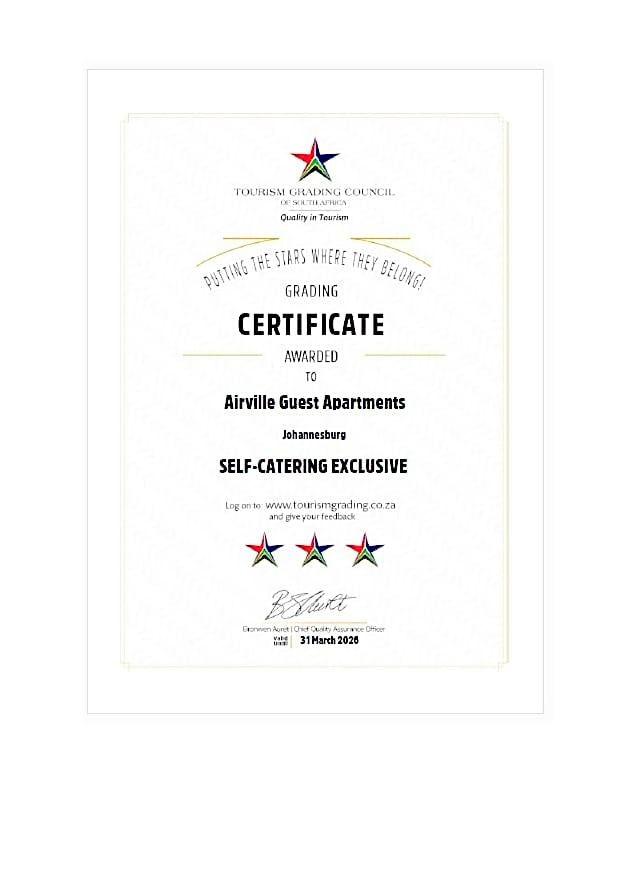 Airville Luxury Apartments, 7min Drive to Cresta Mall