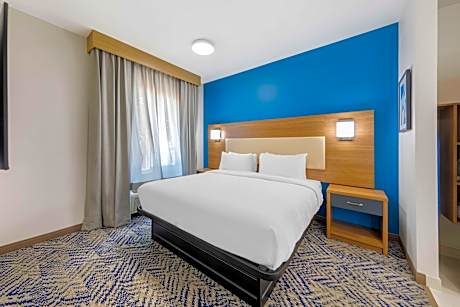 Suite King Bed Mobility Access Bathtub Separate Bedroom Sofabed For One Kitchen NSMK Full Breakfast