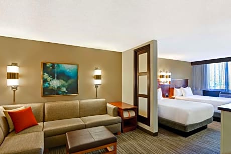 Double Room with Two Double Beds and Sofa Bed
