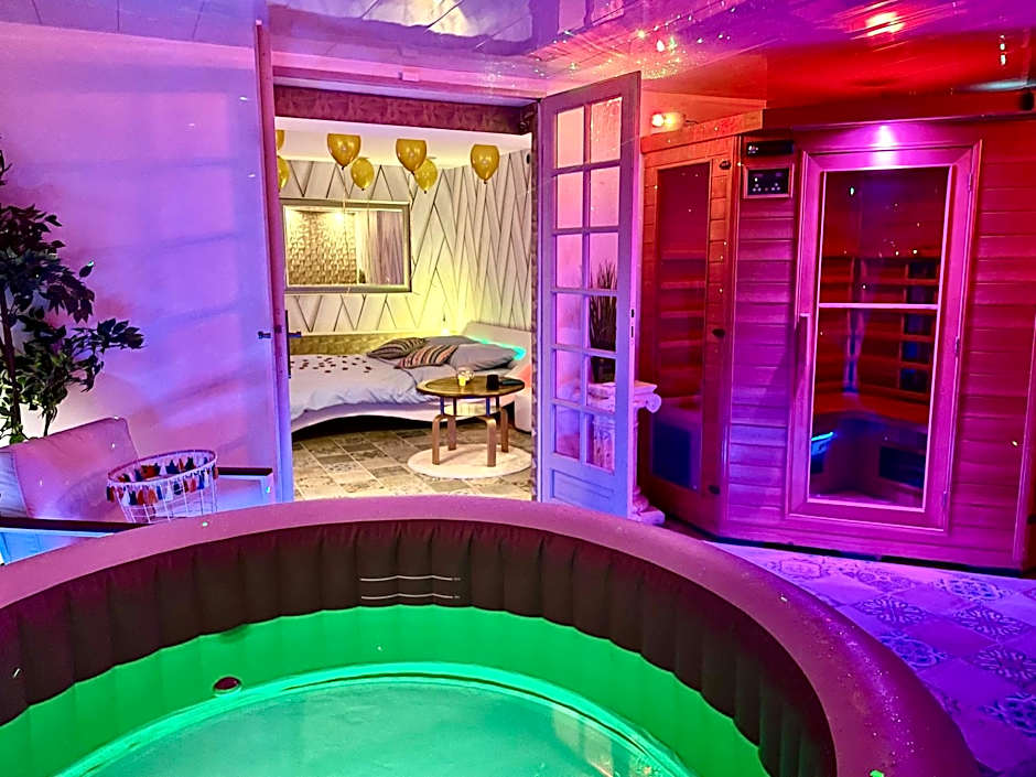Espace détente jacuzzi sauna