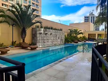 1 quarto e sala com lazer completo