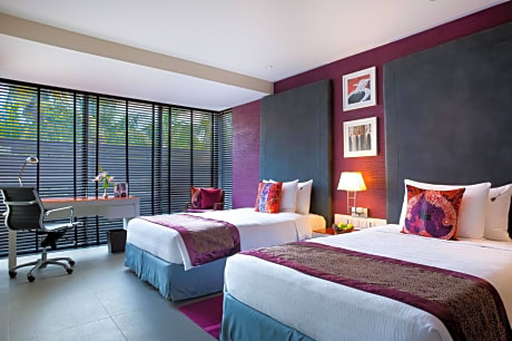 Deluxe Twin Room with Pool View with Complimentary Beer Bucket and 15% Discount on F&B & Spa