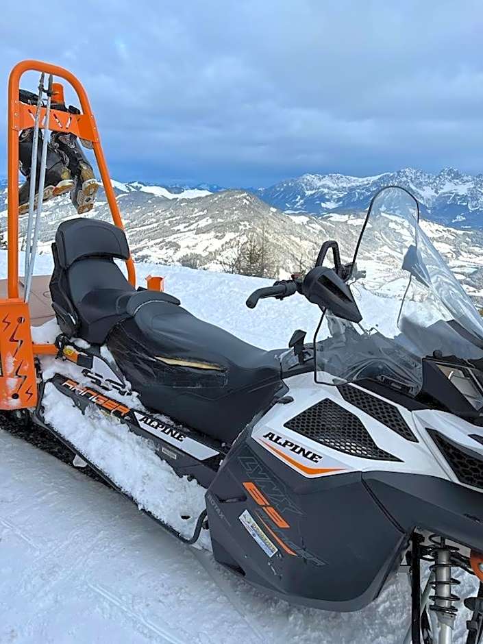 Hocheckhuette On Top of the Kitzbuehel Hahnenkamm Mountain