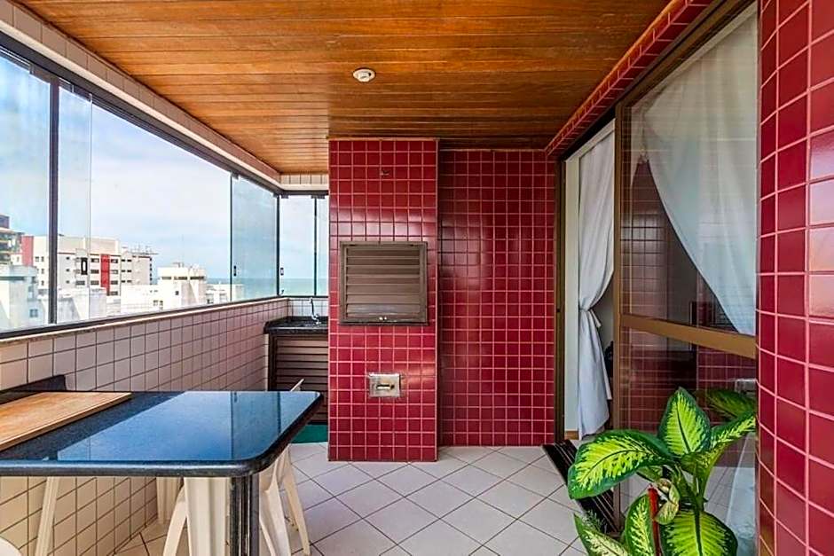 CLTW202 - Apê quadra mar com churasqueira, 2 vagas