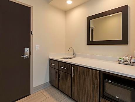 1 King Mobility Access Ri Shwr Studio Nosmok Sofabed/microwv/fridge/wet Bar/hdtv/ Work Area/free Wi-