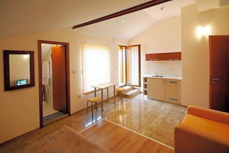 Double or Twin Room with Balcony and Side Sea View