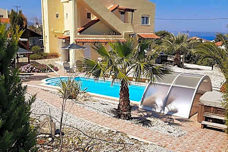 Plaque Panoramic Seaview Villa with private pool