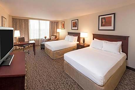 Double Room with Two Double Beds and Roll-In Shower - Mobility and Hearing Access/Non-Smoking