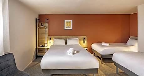 Family Room with Double and Two Single Beds