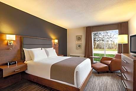 1 Queen Bed Premium Mobility/Hearing Accessible Room Roll-In Shower Nsmk