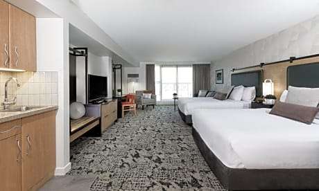 Deluxe Queen Room with Two Queen Beds and Sofa Bed