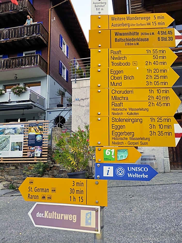 VISPERBLICK 24-7 Parkplatz und Frühstück inkl