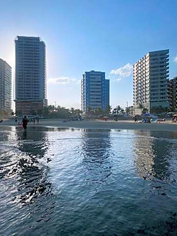 Apto aconchegante beira mar com ar no quarto