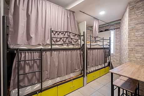 Bed in 4-Bed Mixed Dormitory Room with Private Bathroom