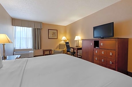 1 King Bed, Non-Smoking, Wi-Fi, Microwave And Refrigerator, Coffee Maker, Hairdryer, Iron And Ironing Board, Continental Breakfast