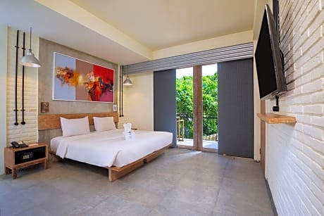 Family Room Balcony with Pool view