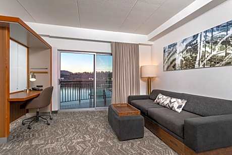 Studio, One King Bed + Twin Trundle Bed, River View with Balcony