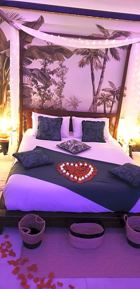 Gîtes Mas des rochers - Romance tropicale avec Spa