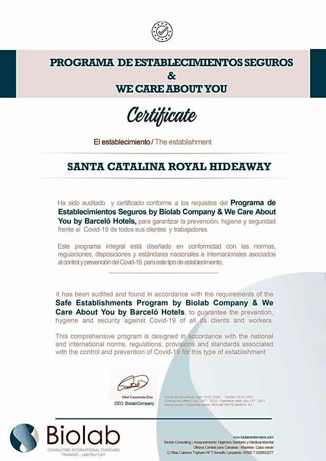 Santa Catalina, a Royal Hideaway Hotel 5*GL