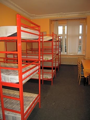 Single Bed in 8 or 10-Bed Dormitory Room with Shared Bathroom 
