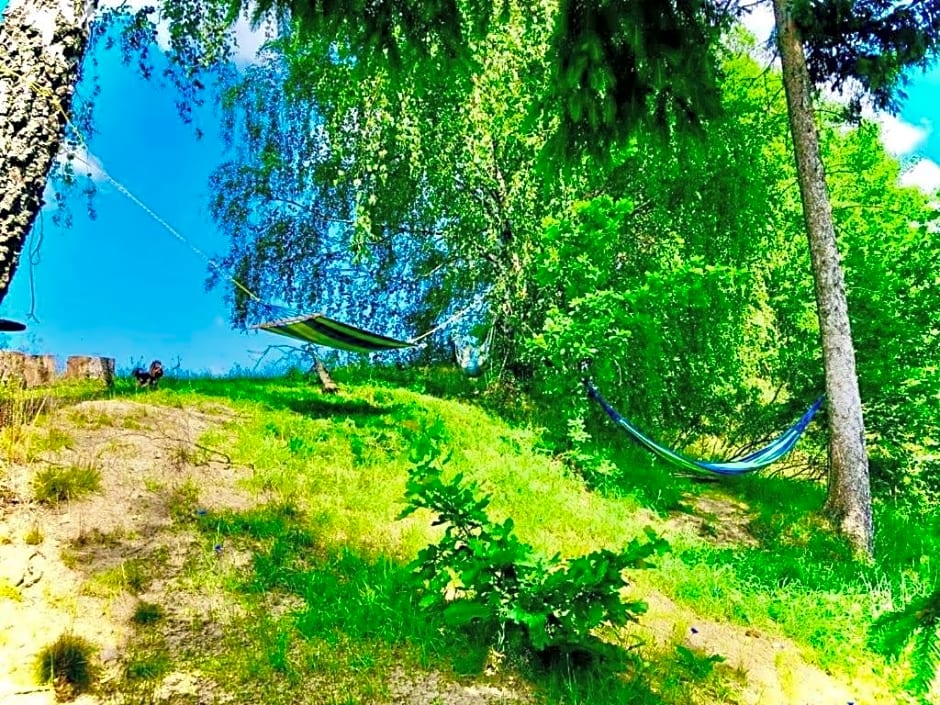 Domek Eden 1 Kaszuby balia sauna alpaki mini zoo