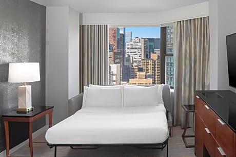 Premium King View, Guest room, 1 King, Sofa bed