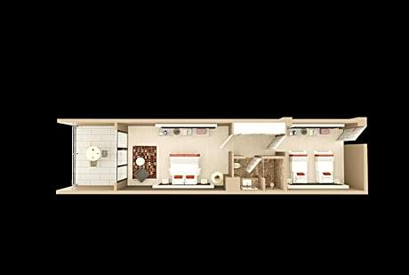 Quadruple Room with Sea View