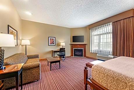 SUITE-1 KING BED,NSMK,WHIRLPOOL,FIREPLC,KITCHNETT,SOFABED,FULL BREAKFAST