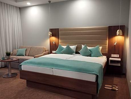 Spacious deluxe double room with kitchen and balcony