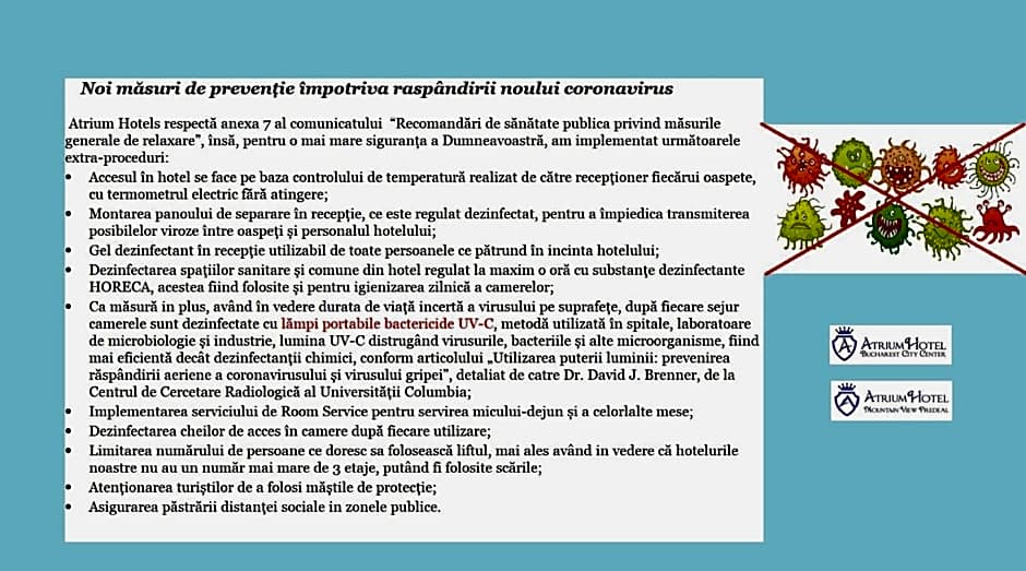 Atrium Hotel Bucharest City Center