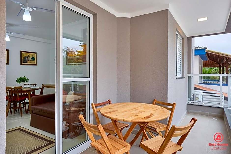 BH29: 1 Quadra d Praia, Ar, Churrasqueira, Piscina