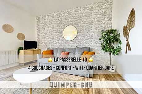 LA PASSERELLE 1D - Quartier Gare - Wifi