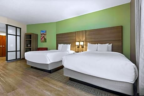 Efficiency Suite with Two Queen Beds, Sofabed and Accessible Tub - Accessible/Non-Smoking