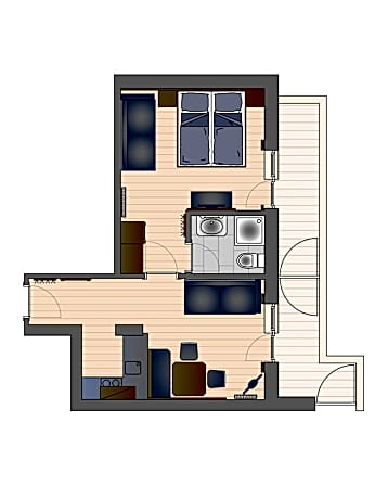 Apartment with Balcony