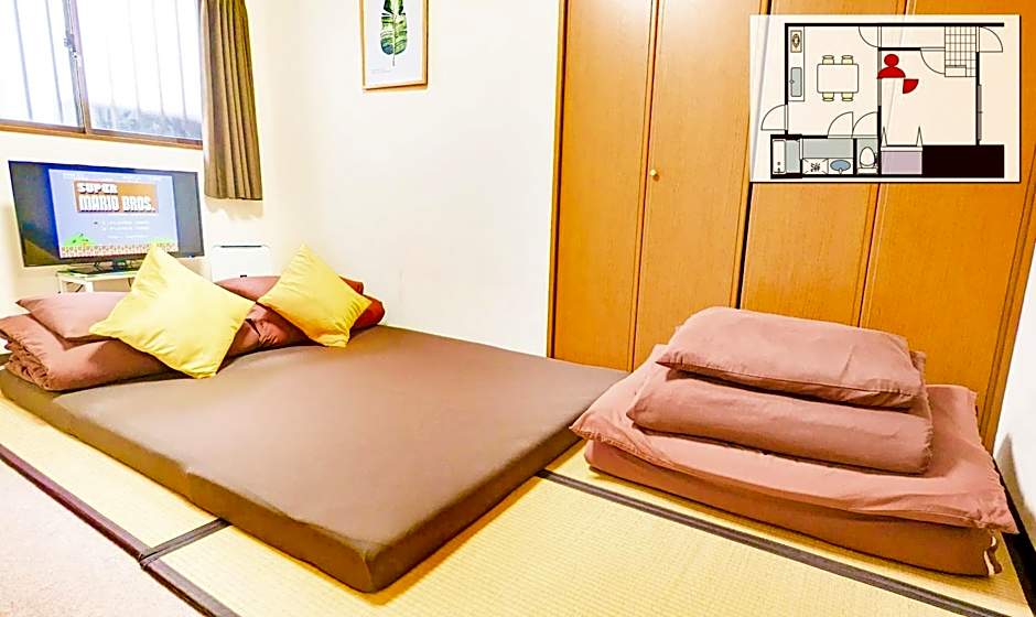 1 Tatami Bedroom! Direct KIX & Namba & Umeda access! DoumoTengachaya DT01