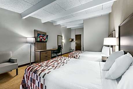 Deluxe Room with Two Queen Beds and One Double Bed Third Floor Non-Smoking