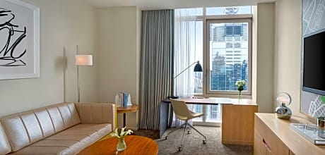 King Suite with Times Square View and Accessible Shower