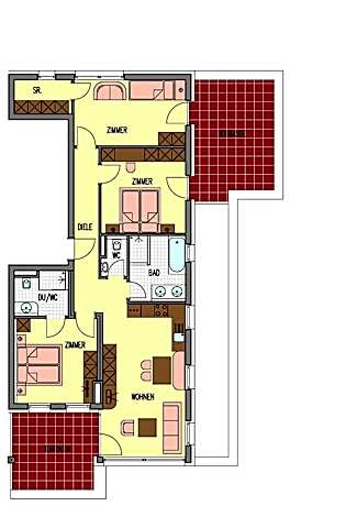 Three-Bedroom Apartment