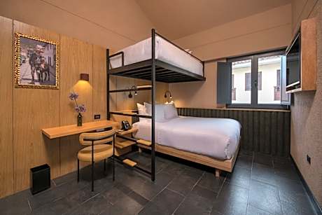 Room with Bunk Beds-One Twin Bed over One Queen Bed
