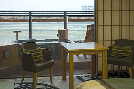 Non-smoking, Japanese-style, Modern, Twin Room (Bed), River View