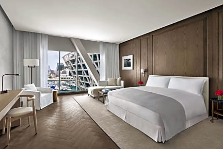 Deluxe King Room with Balcony and Marina View